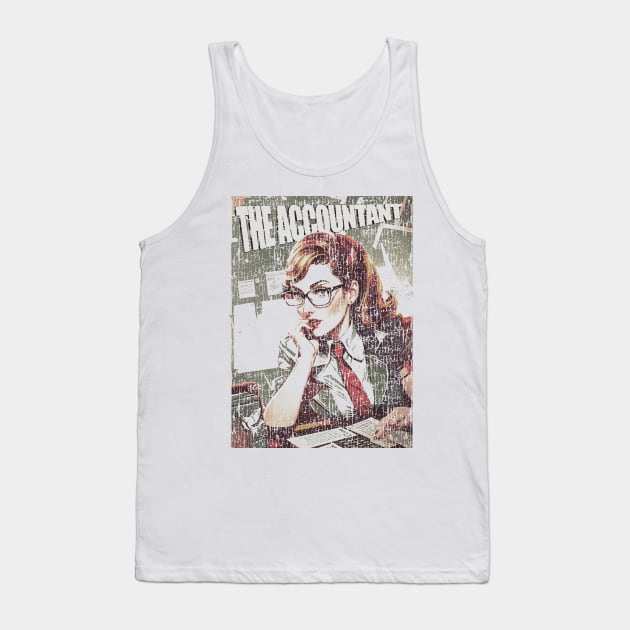 The Accountant Girl Vintage Cracked Tank Top by maybeitnice